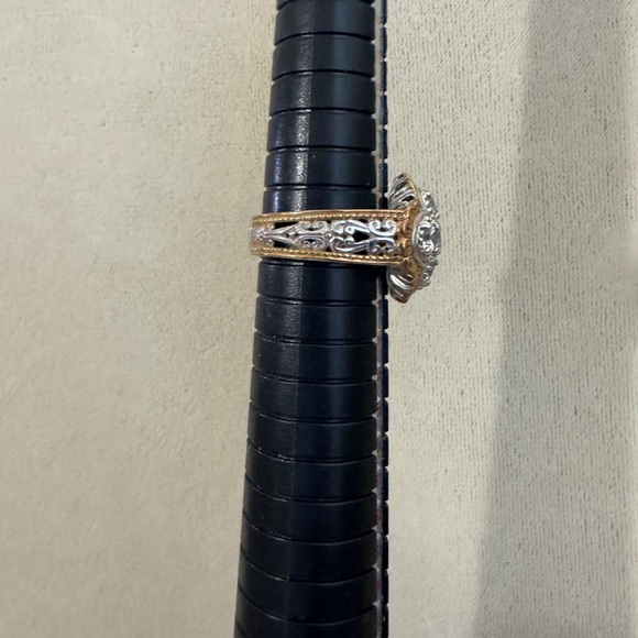 Gems en vogue quatrefoil white zircon ring - Picture 3 of 7